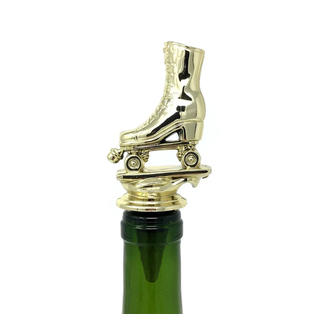 Handmade Bottle Stopper made from Repurposed Roller Skate Trophy